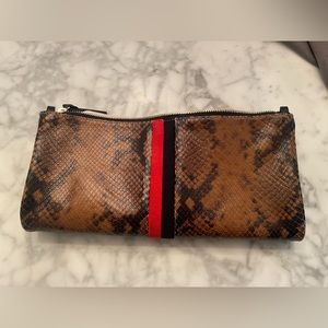 Clare V fold over clutch - Pablo Python